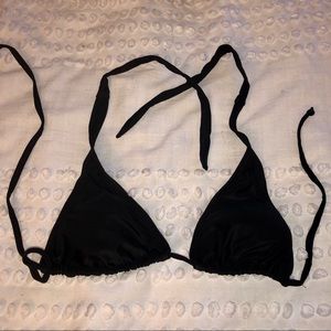 Black bikini halter top